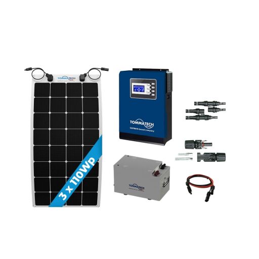 3 Panel(110Wp) Yat / Tekne Solar Paket