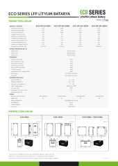 TommaTech ECO Series 12.8V 200Ah LFP Lityum Batarya